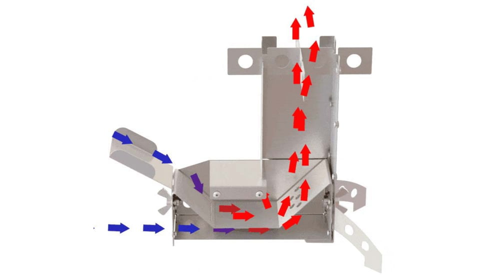 Hot Ash Rocket Stove, Stainless Steel, STV-HASM-7777