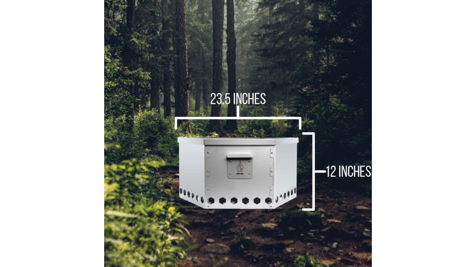 Hot Ash Rover Travel Fire Pit, Stainless Steel, STV-TRVL-FRPT