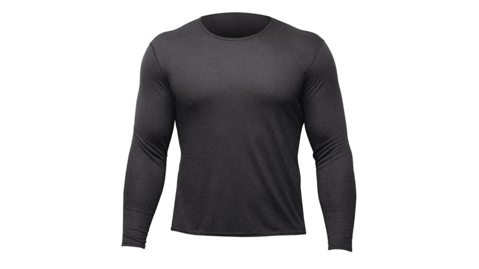 Hot Chillys Mens Pepper Skins CREWNECK, Black, S PS3000-Black-S