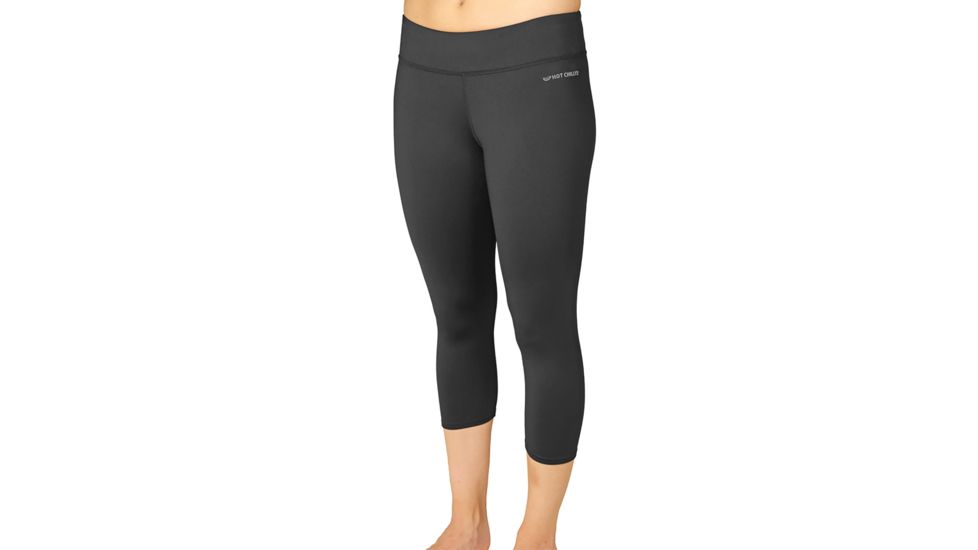 Hot Chillys Micro-Elite Chamois Capri Tight - Womens, Black, Extra Small, HC9632-101-XS