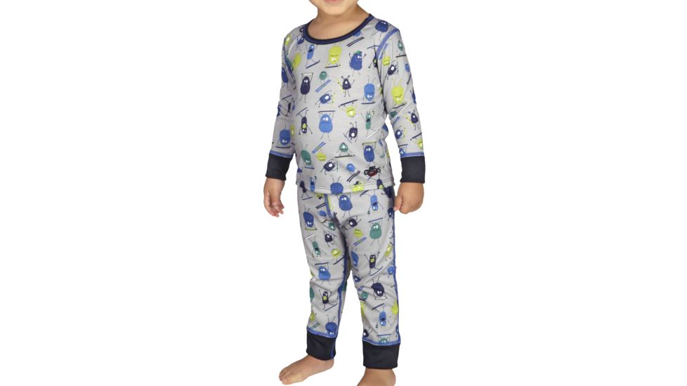 Hot Chillys MidWeight Print Set - Toddler, Doods/Black, 3T, HC9841P-DOODS/BLACK-3T