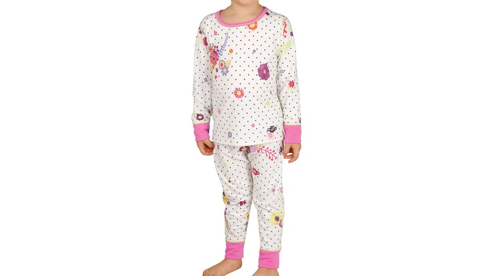 Hot Chillys MidWeight Print Set - Toddler, Flirty/Pop Star, 3T, HC9841P-FLIRTY/POP STAR-3T