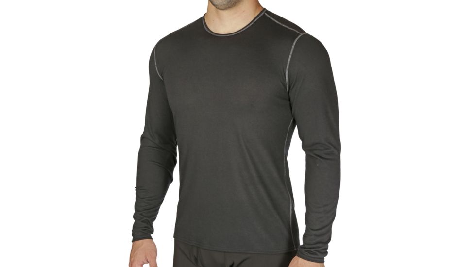 Hot Chillys Pepperskins Crewneck - Mens, Black, Small, PS3000-BLACK-S