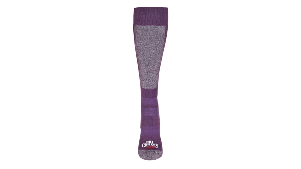 Hot Chillys Prem Low Vol Cls Sock - Womens, Rich Grape/Hthr, Small, HC2210-RICH GRAPE/HTHR-S