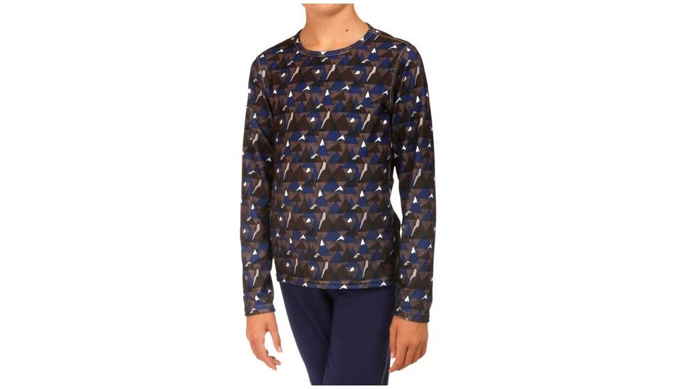 Hot Chillys Youth Originals II Print Crewneck - Boys, Mountains, Medium, HC9662P-582-M