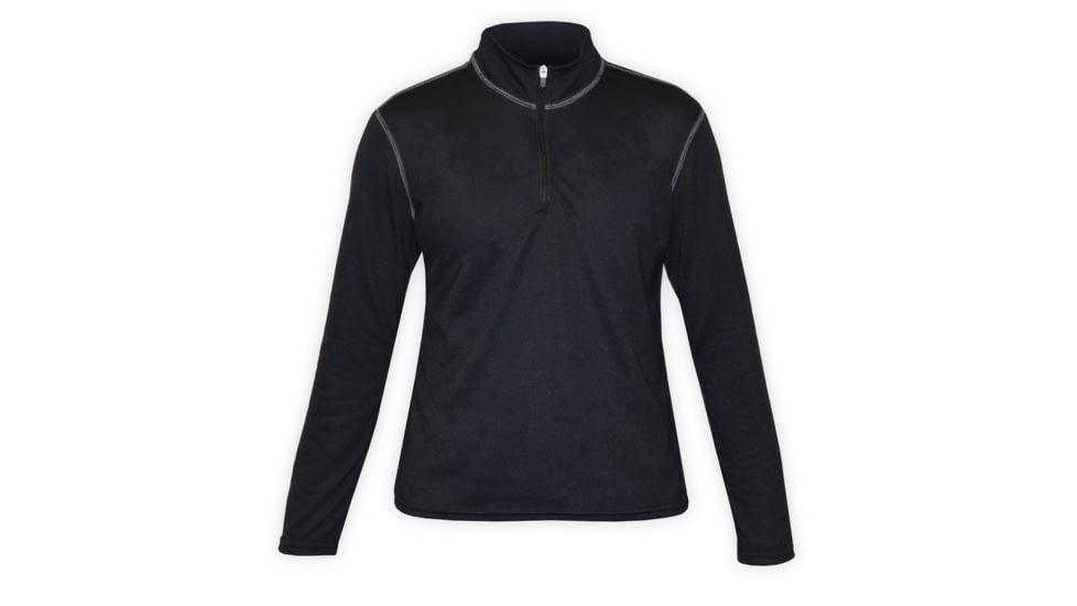 Hot Chillys Youth Pepper Skins ZIP-T, Black, XS PS3404-Black-XS