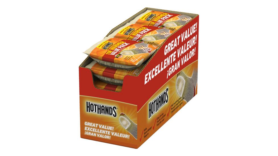 Hot Hands Hothands Toe Warmer Value Pack 6 Pairs Per Pack 8 Hour W/adhs