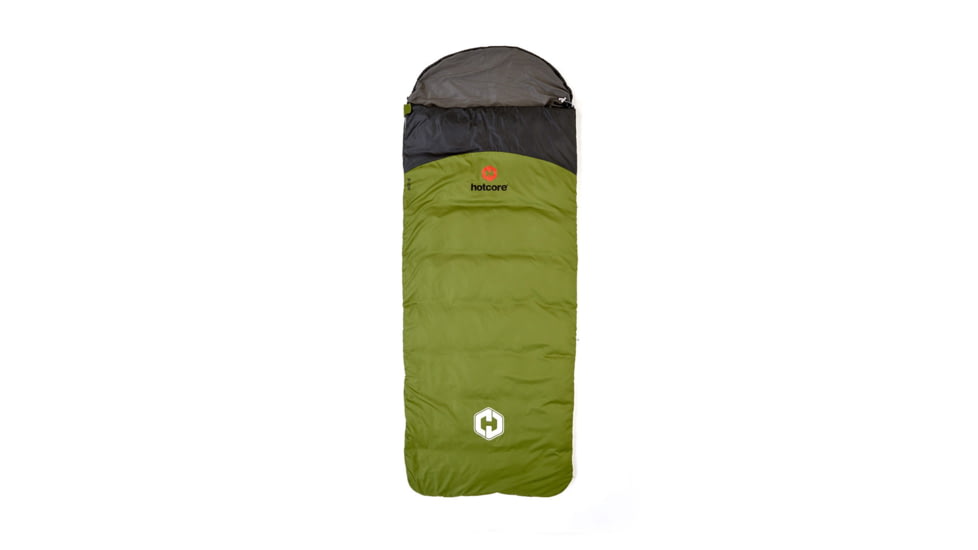 Hotcore R-200 Sleeping Bag, Green, 90in x 34in, R-200