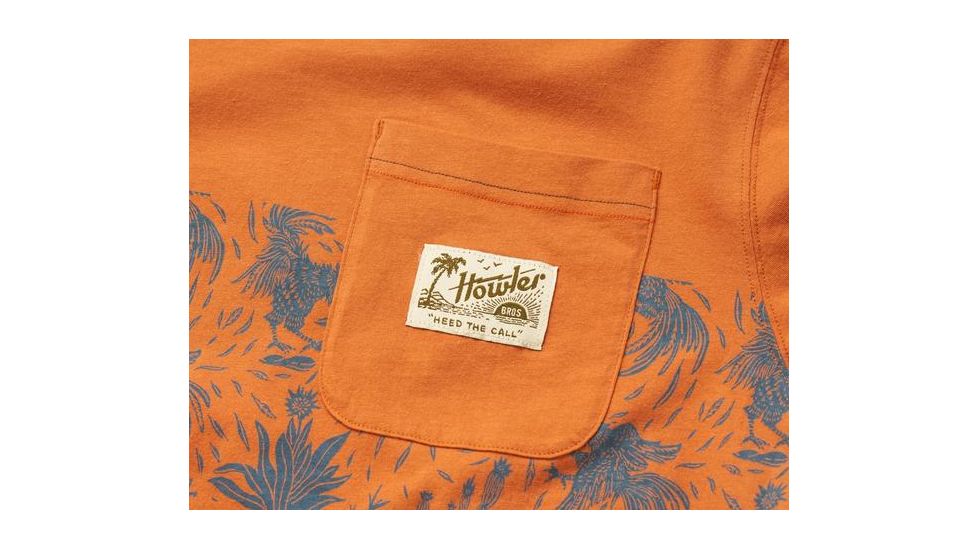 Howler Brothers Classic Pocket Tee - Mens, Gallos Stripe / Claypot, Medium, 110219S-GST-M