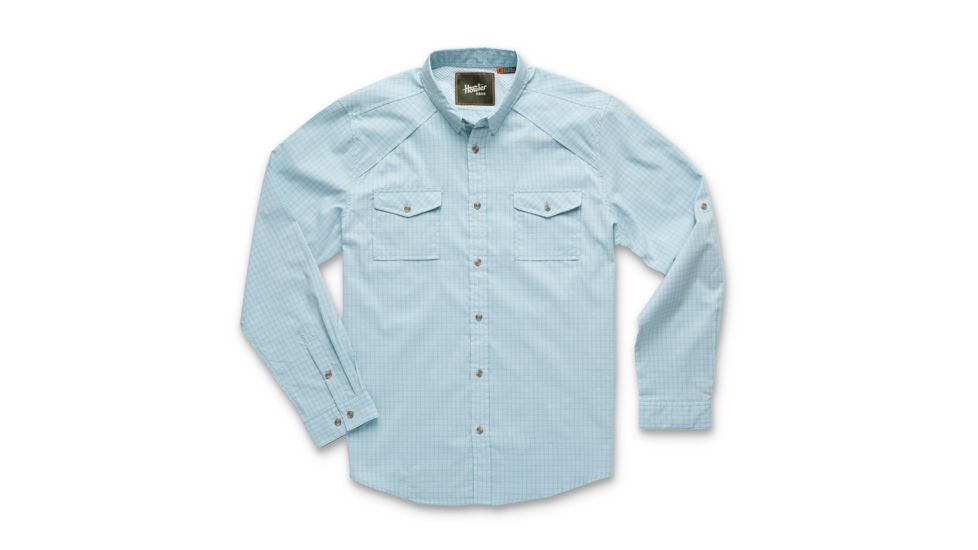 Howler Brothers Firstlight Tech Shirt - Mens, Primer Plaid/ Pale Blue, Extra Large, 123719F-PPB-XL