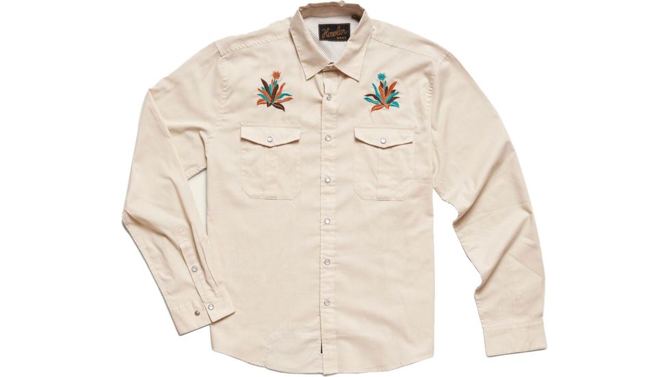 Howler Brothers Gaucho Snapshirt - Mens, AntiqueWhite Oxford / Pure Agave, Small, 120719S-AGV-S