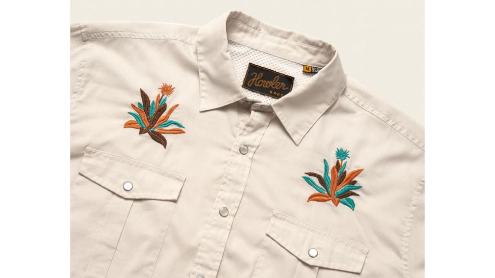 Howler Brothers Gaucho Snapshirt - Mens, AntiqueWhite Oxford / Pure Agave, Small, 120719S-AGV-S