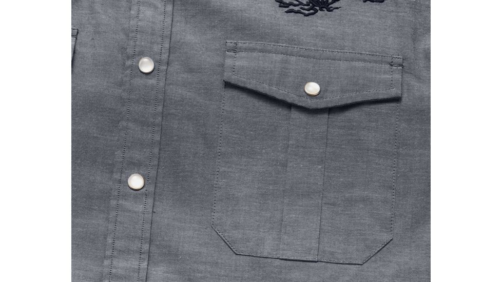 Howler Brothers Gaucho Snapshirt - Mens, Blue Oxford / Howler Posse, Large, 120719S-POS-L