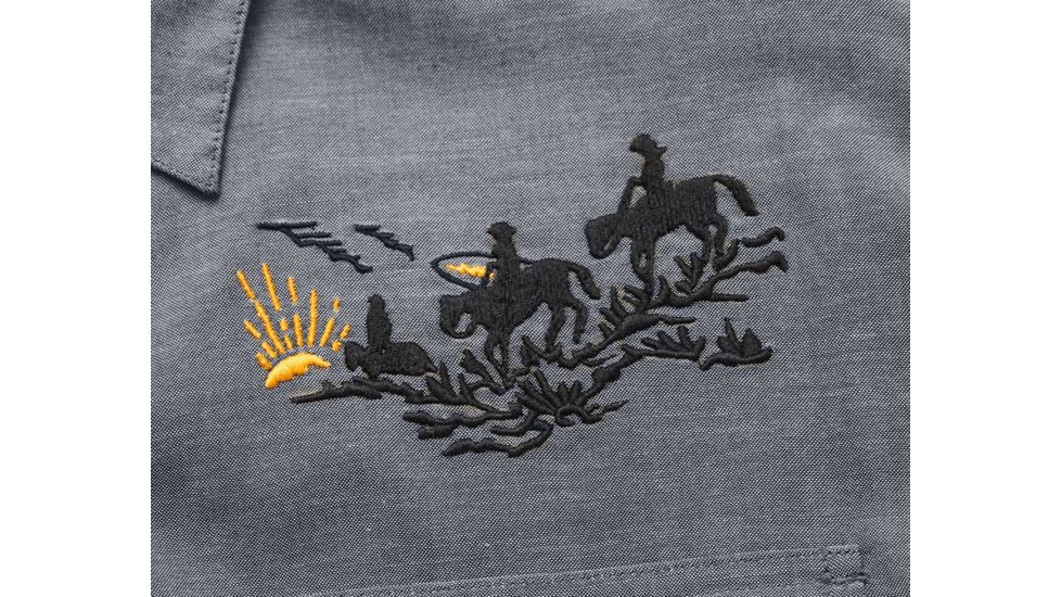 Howler Brothers Gaucho Snapshirt - Mens, Blue Oxford / Howler Posse, Large, 120719S-POS-L