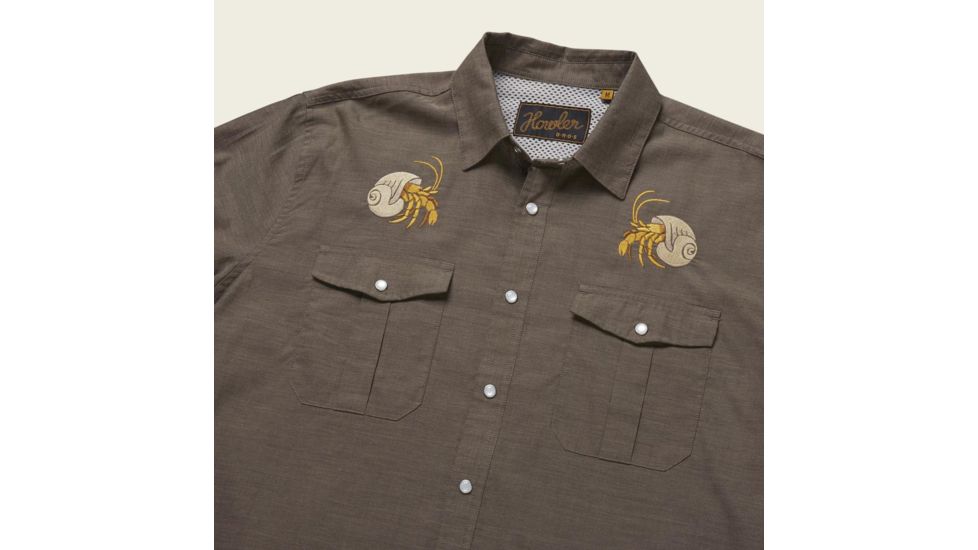 Howler Brothers Gaucho Snapshirt - Mens, Brown Oxford/Hermit Crabs, XL, 120720S-BRO-XL