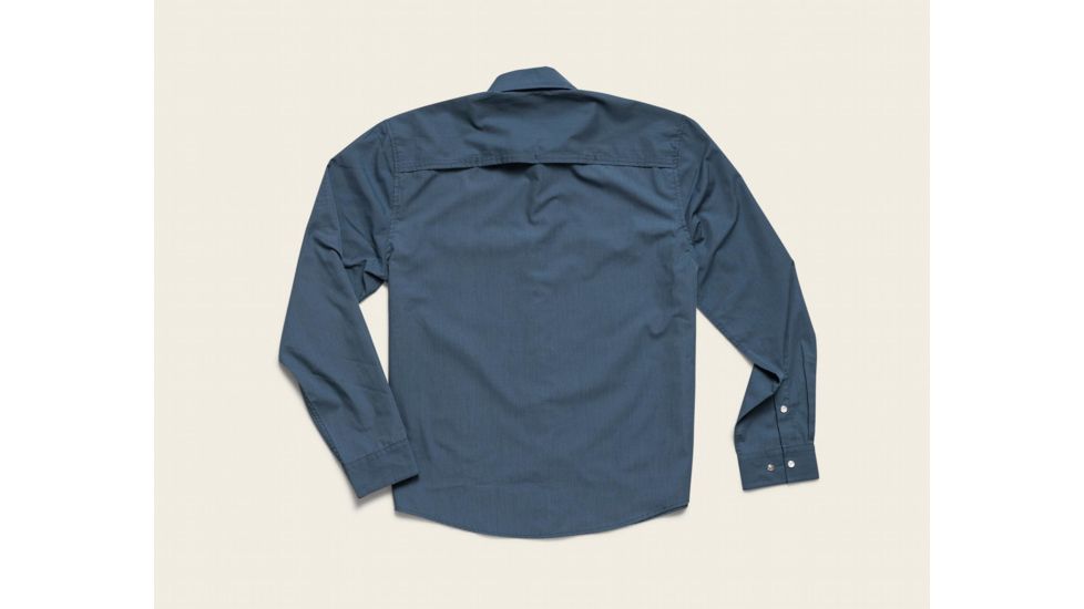 Howler Brothers Gaucho Snapshirt - Mens, Cobalt Microstripe / Dos Gallos, 2XL, 120719S-GAL-XXL