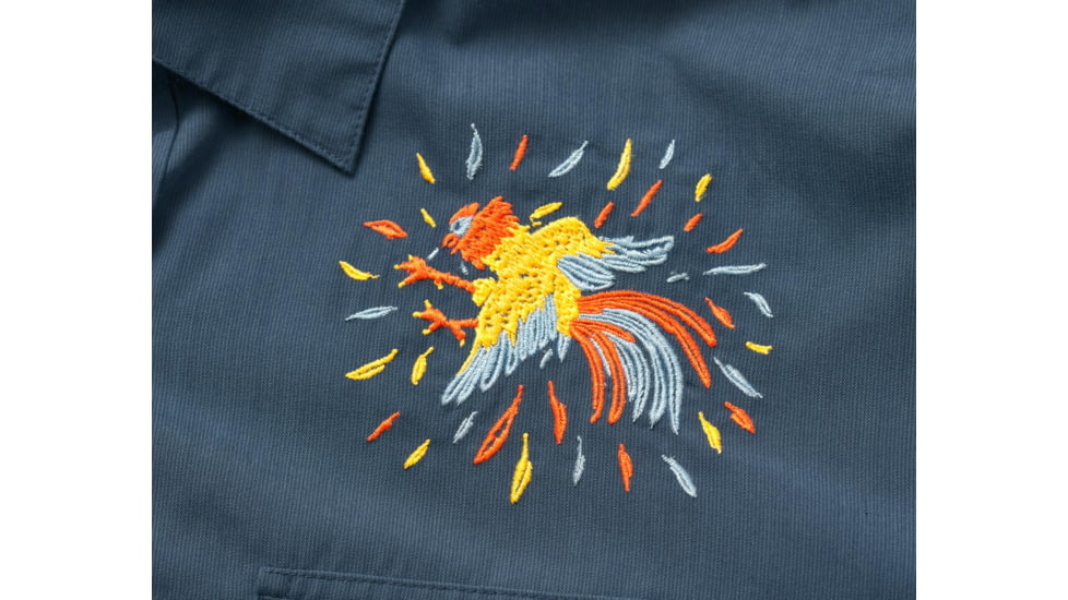 Howler Brothers Gaucho Snapshirt - Mens, Cobalt Microstripe / Dos Gallos, 2XL, 120719S-GAL-XXL