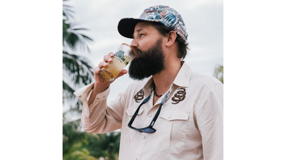 Howler Brothers Gaucho Snapshirt - Mens, Riverbed Oxford/Cottonmouth, L, 120720S-OWO-L