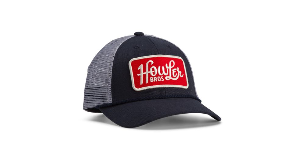 Howler Brothers Howler Classic Stripe Hat - Mens, Navy / Grey, One Size, 160019F-HCN