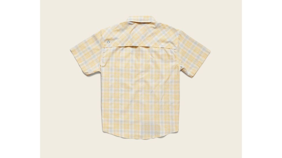 Howler Brothers Matagorda Shortsleeve - Mens, Shoreline Plaid / Sunny Yellow, Medium, 124619S-SPY-M
