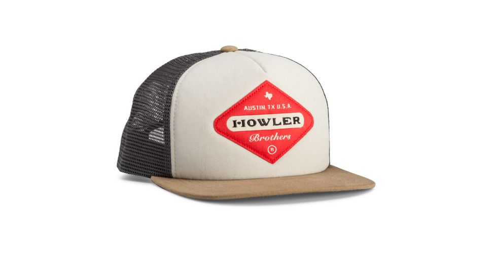 Howler Brothers Posse Badge Snapback Hat - Mens, Stone, One Size, 160619F-PBS