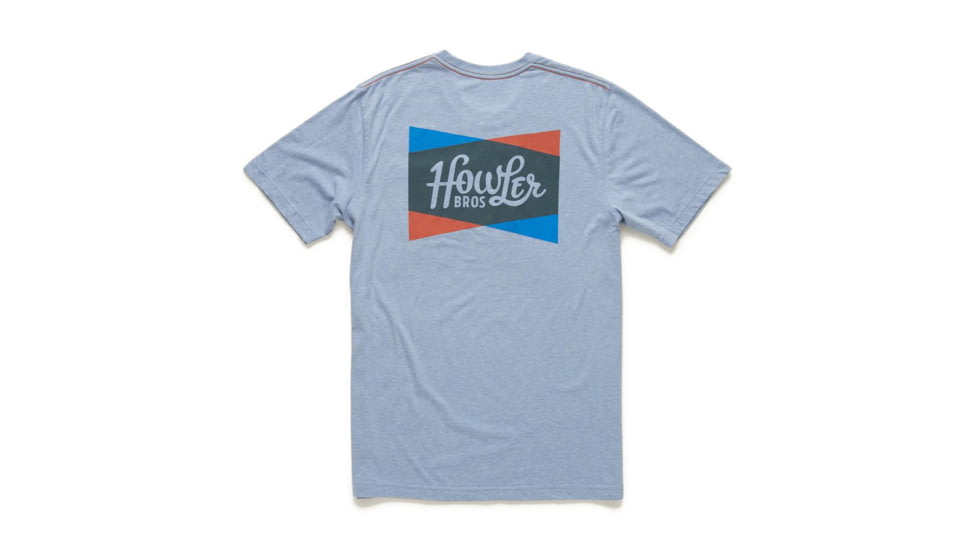 Howler Brothers Select Pocket T-Shirt - Mens, Howler Shapes/Blue Heather, S, 111020S-HSB-S