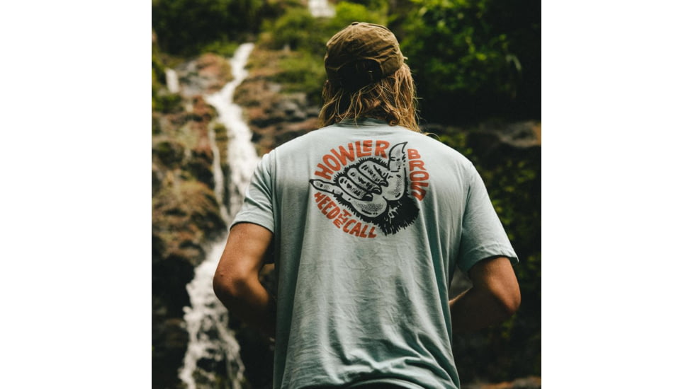 Howler Brothers Select Pocket T-Shirt - Mens, Shaka The Monkey/Seafoam, L, 111020S-MSS-L