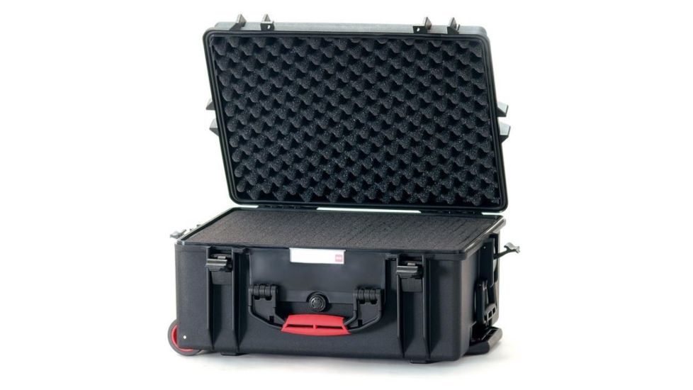 HPRC 2600W Wheeled Hard Case, Cubed Foam, Black HPRC2600WFBLACK
