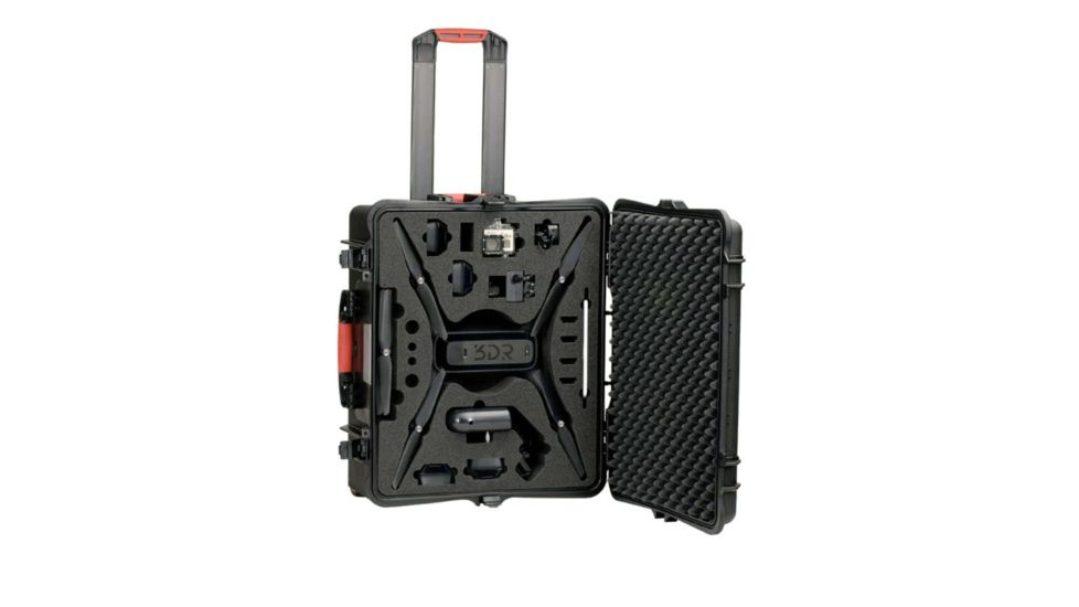 HPRC 2700W-01 Hard Plastice Case for 3DR Solo with Pre-Cut Foam Interior and Wheels, Case Only, Black SOL2700W-01