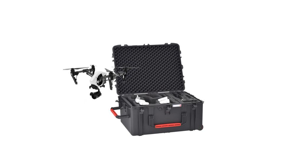 HPRC 2780W Plastic Case for DJI Inspire Pro Landing Mode, Case Only, Black INS2780W-01