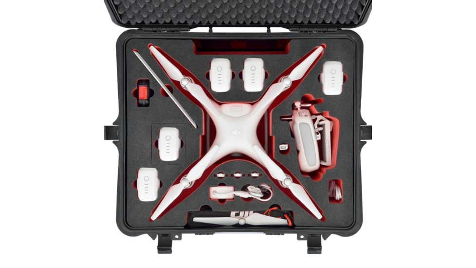 HPRC DJI Phantom 4 Case with Pre-Cut Foam, Black PHA4-2710-01