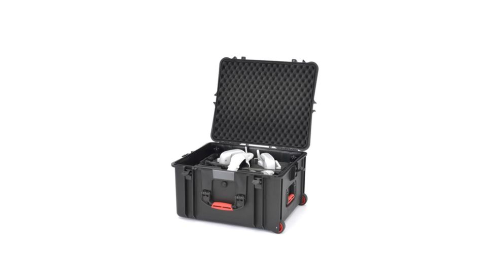 HPRC Plastic Case for DJI Inspier 1 Pro with Wheels, Case and Foam Only, Black INS2730W-02