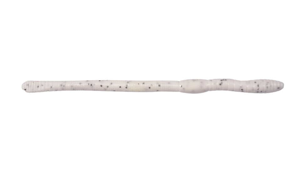 HR Tackle Bubblegum Worm, 20, 6in, Dirty White White/Black Flake, 6201FB