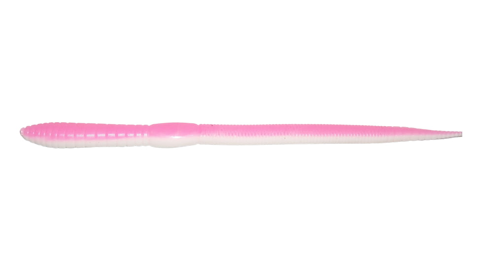 HR Tackle Bubblegum Worm, 20, 6in, Light Bubble Gum Pink/White, 6201LB