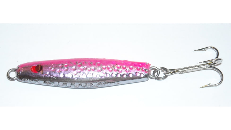 HR Tackle Short Body Stingsilver Jig, 2 oz, Pink Back over Chrome, 1547PCH