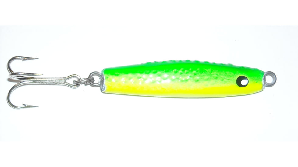 HR Tackle Short Body Stingsilver Jig, 2 oz, Slime Lime, 1547SL