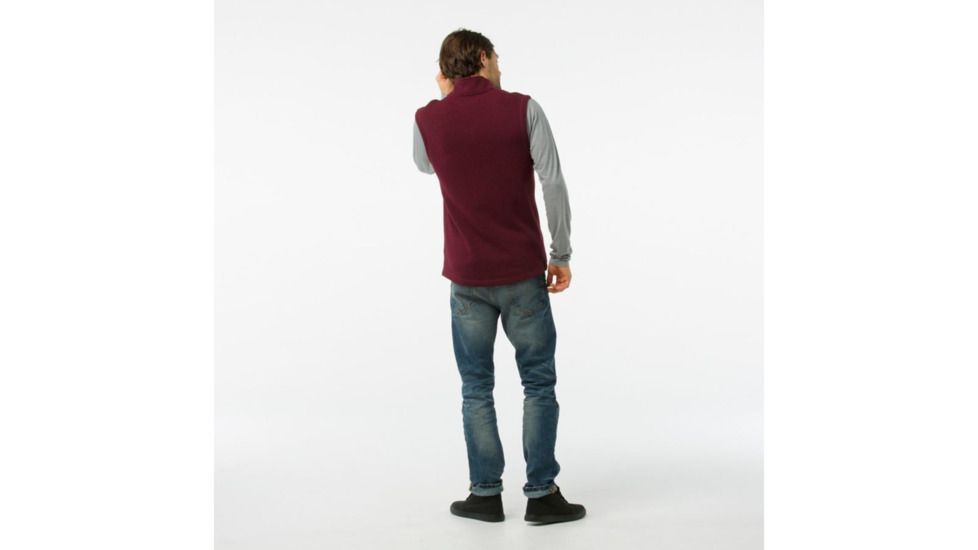 Smartwool Hudson Trail Fleece Vest-Men's, Tibetan Red, Medium, SW016214A25-M