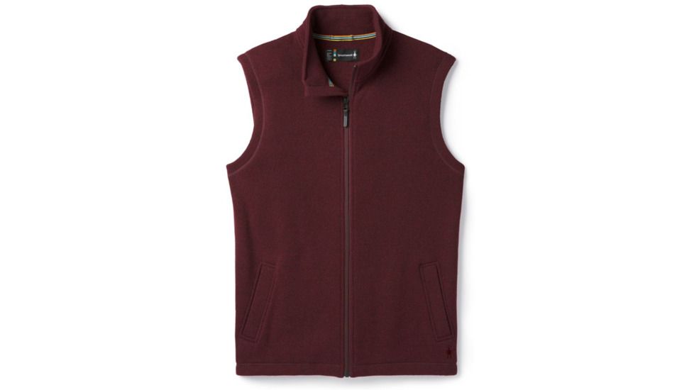Smartwool Hudson Trail Fleece Vest-Men's, Tibetan Red, Medium, SW016214A25-M