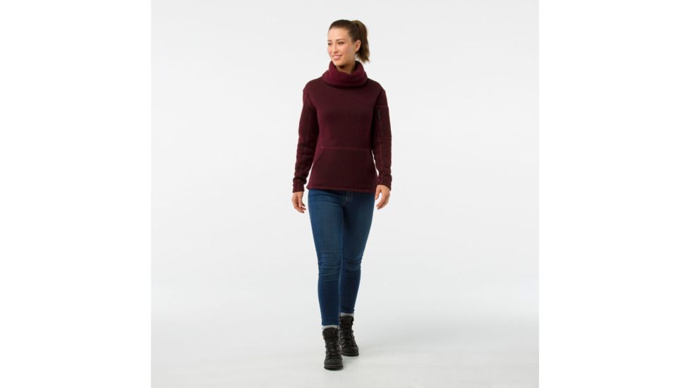 Smartwool Hudson Trail Pullover Fleece Sweater-Women's, Tibetan Red, Medium, SW000313A25-M
