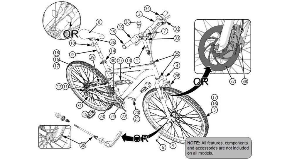 Huffy Carom Gravel Bike-Mens,, Black, 27.5 inch, 66929