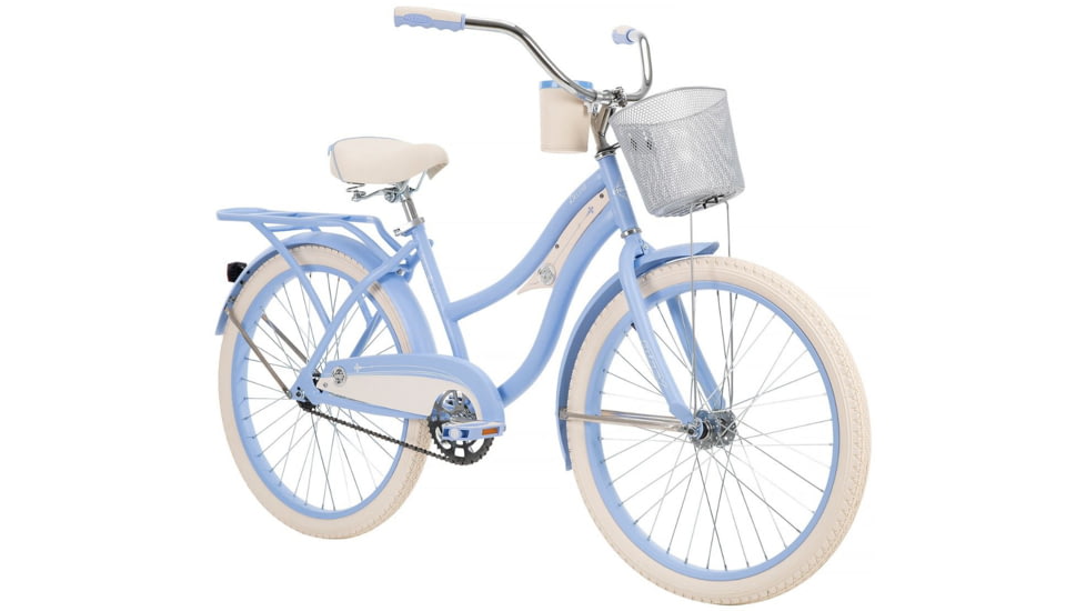 Huffy Deluxe Cruiser Teens Bike - Girls, Periwinkle, 24 in, 24610