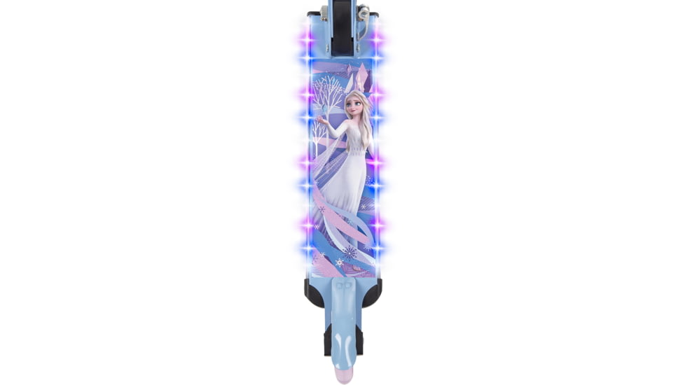 Huffy Frozen ll Electro-Light Inline Kids Scooter - Girls, Blue/White/Purple, 28932