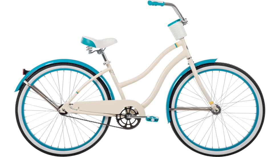 Huffy Good Vibrations Cruiser Bike - Women's, White/Blue, 26 in, 26632