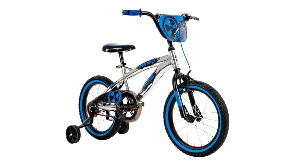 Huffy Kinetic Kids Bike - Boys, Silver/Blue/Black, 16in, 21820