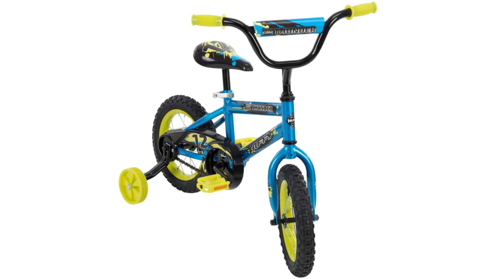 Huffy Pro Thunder Kids Bike - Boys, Blue/Yellow, 12in, 22020