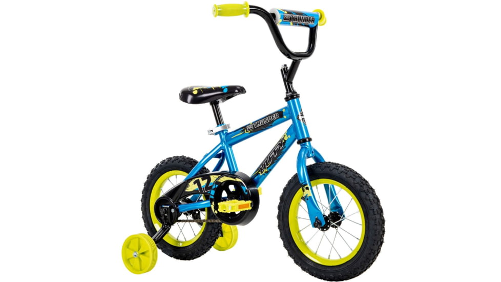 Huffy Pro Thunder Kids Bike - Boys, Blue/Yellow, 12in, 22020