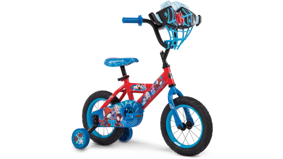 Huffy Spidey &amp; His Amazing Friends Kids Bike - Boys, Red/Blue/Black, 12 in, 22982