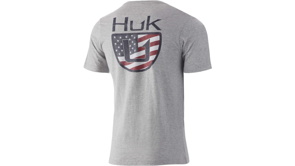 HUK Performance Fishing Americana Wave Tee - Men's, White, XL, H1000333-100-XL