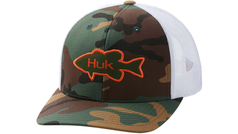HUK Performance Fishing Bass Trucker - Mens, Moss, One Size, H3000357-316-1