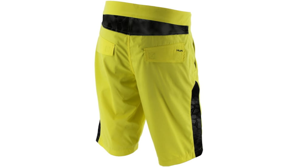 HUK Camo Board Shorts, 28in Waist, Typhon H2000000TYN28